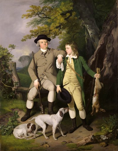 Ritratto di uno sportivo con suo figlio, 1779 da Francis Wheatley